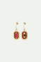 Divine protection asymmetrical post earrings