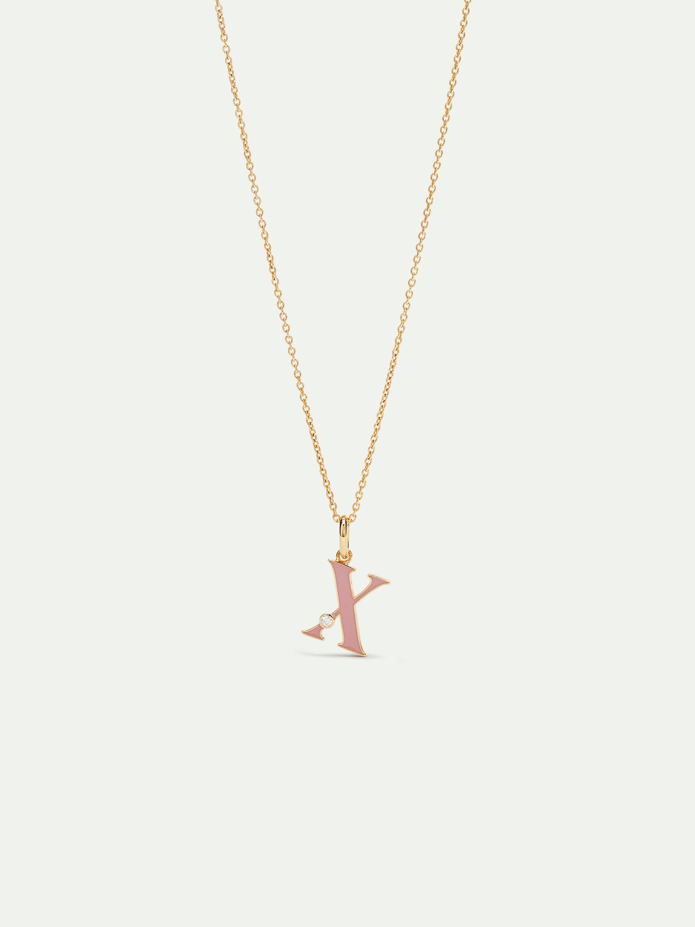 Letter X pendant necklace