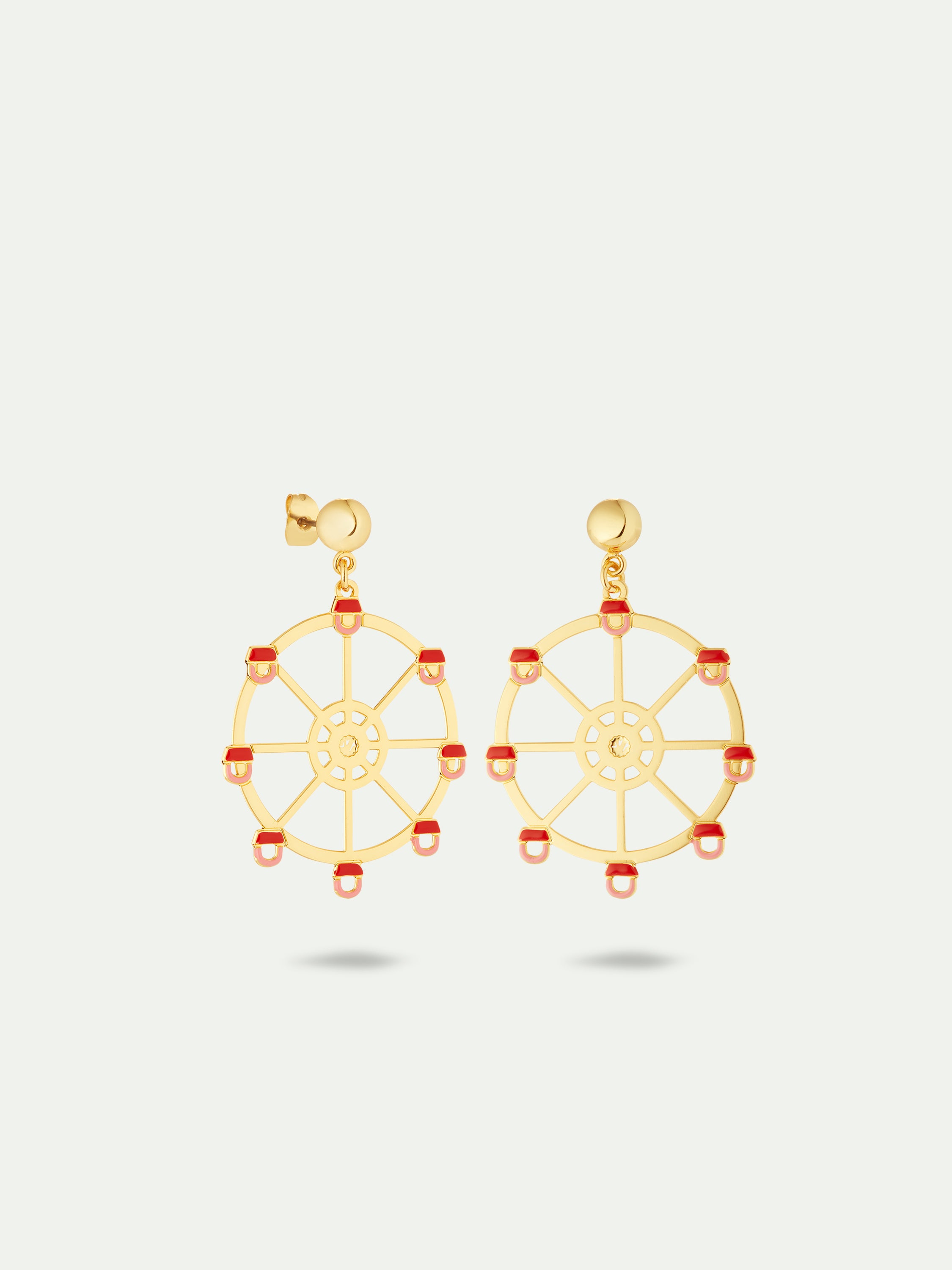 Ferris wheel earrings