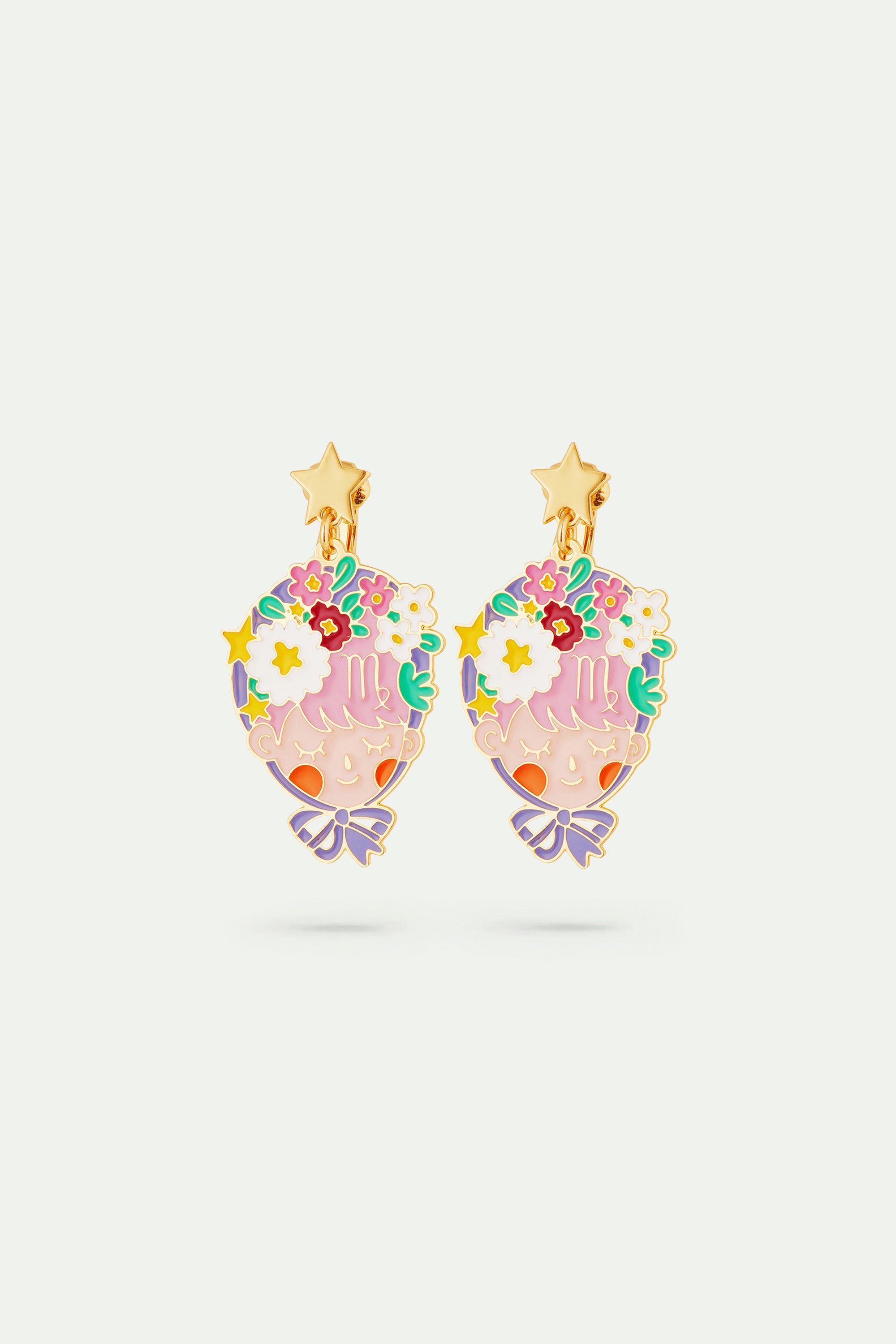 Virgo astrological sign earrings