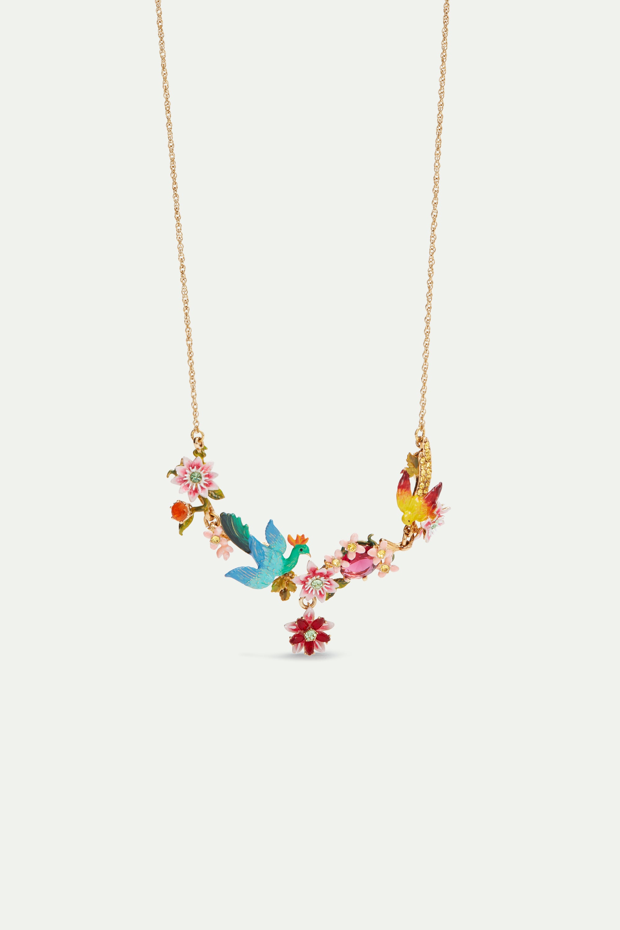 Collier plastron jardin luxuriant