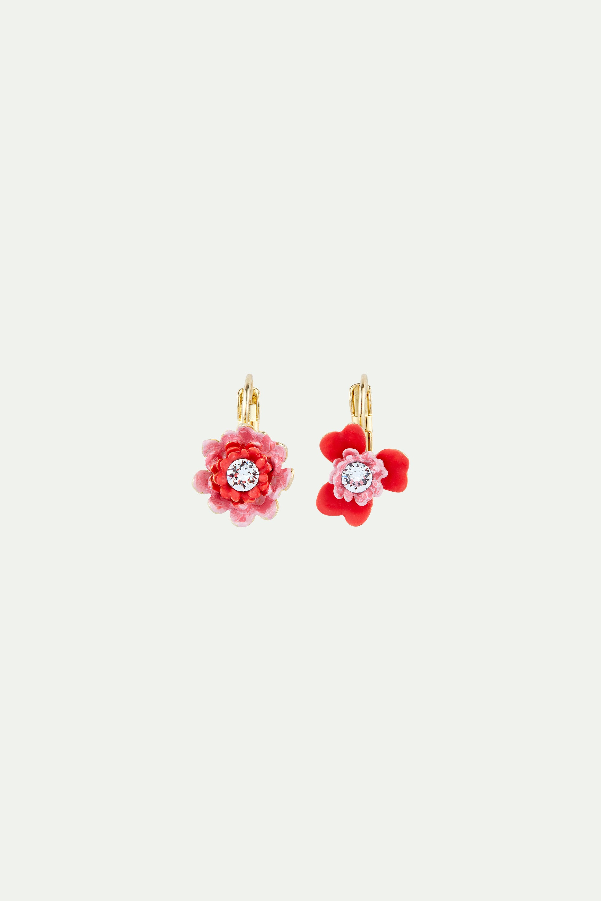 Pendientes dorminolas Anémona y Gerbera