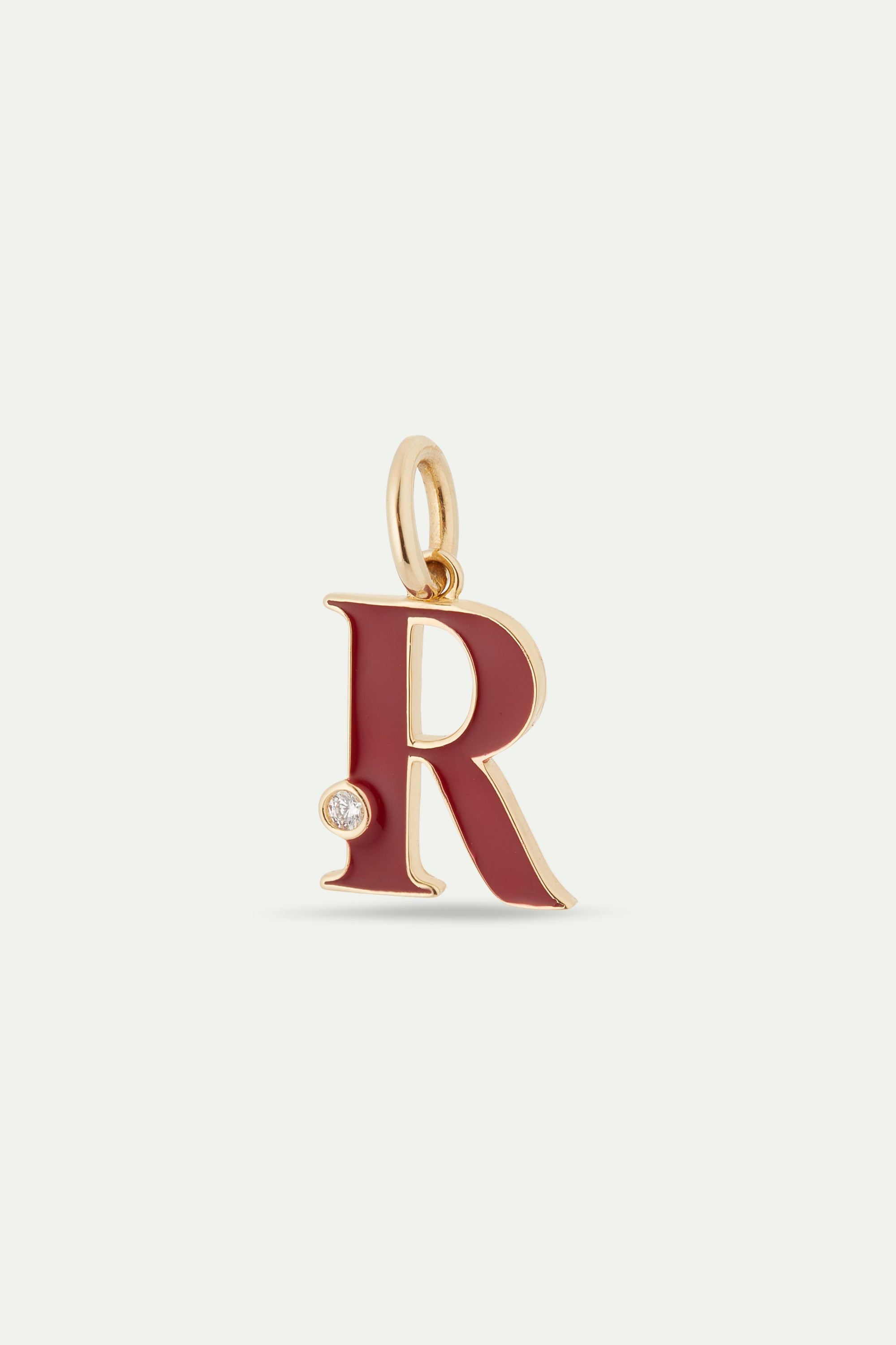 Collier pendentif lettre R