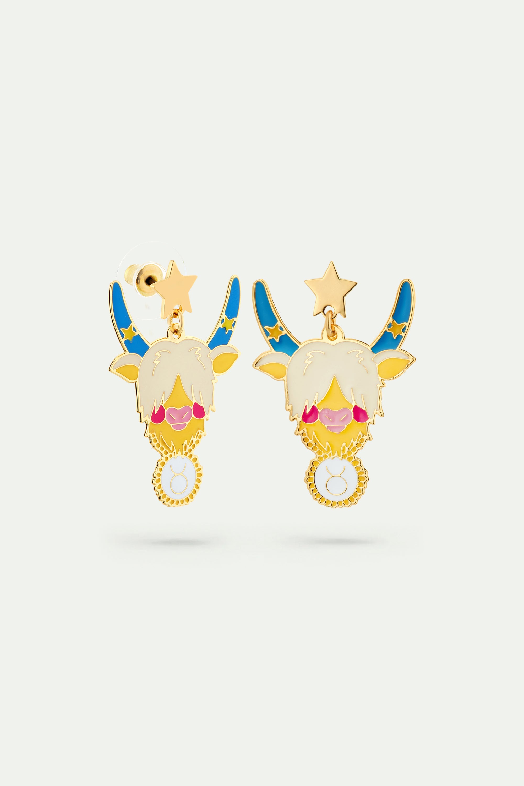 Taurus astrological sign earrings