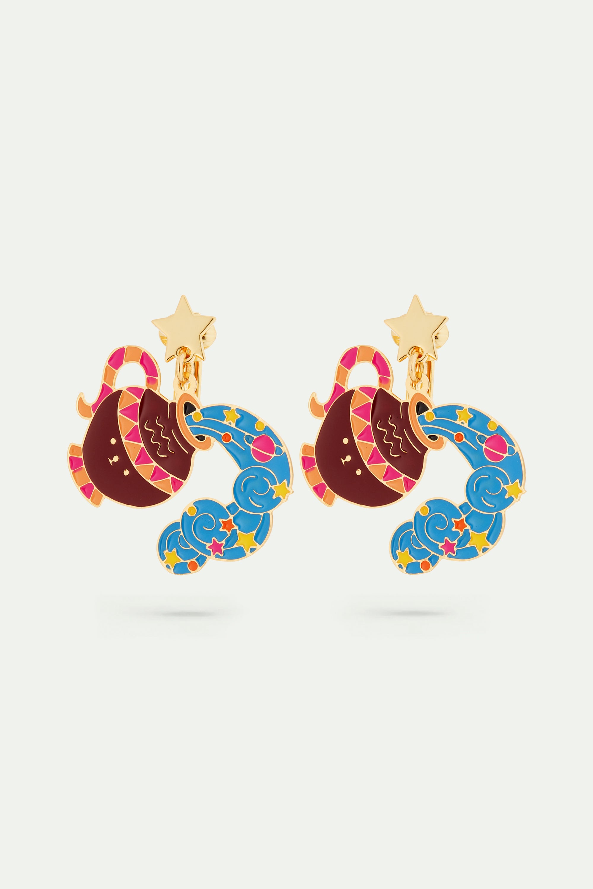 Boucles d'oreilles signe astrologique du verseau