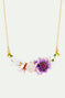 Collier plastron bohème 3 fleurs