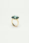 La Diamantine Acqua Azzura Square Stone Solitaire Ring