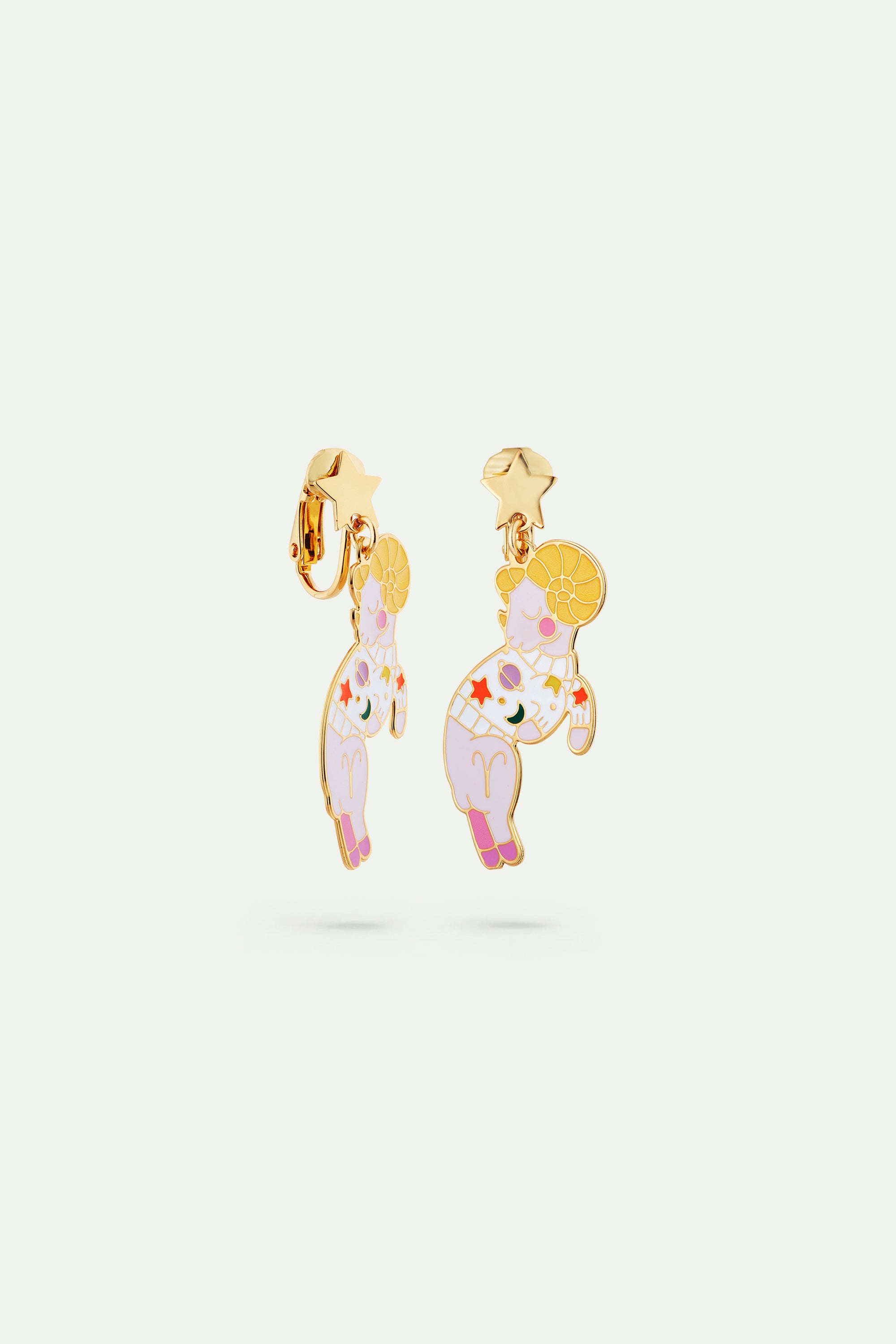 Aries astrological sign earrings