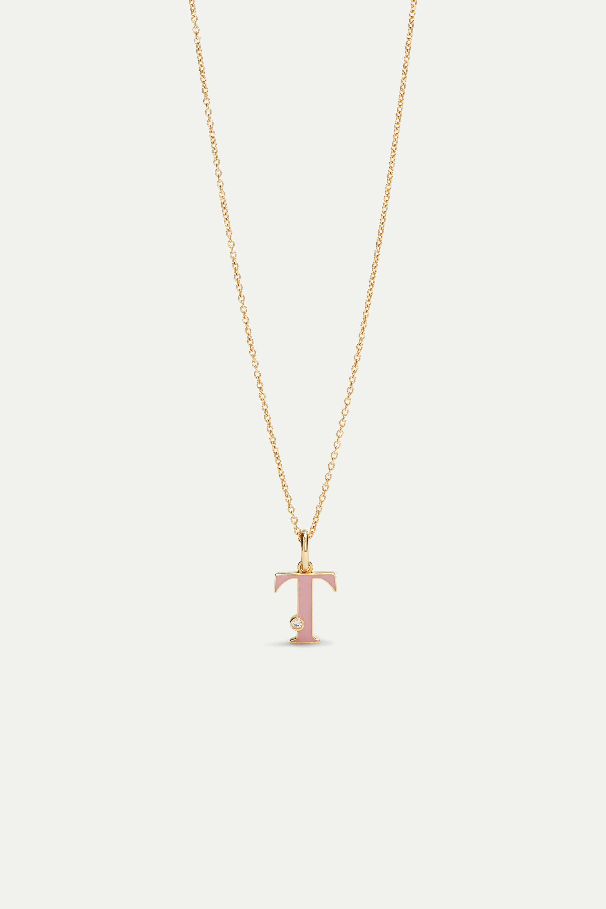 Letter T pendant necklace