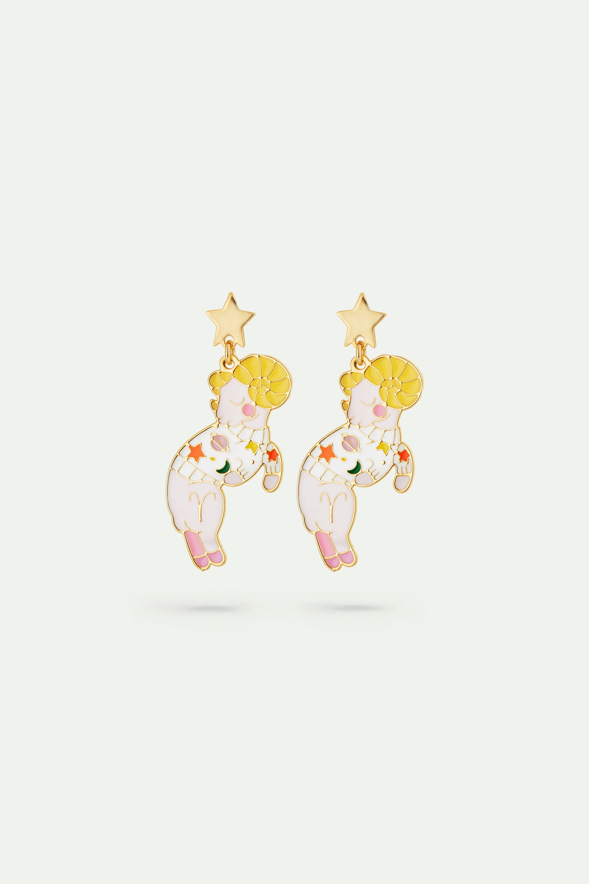 Aries astrological sign earrings