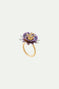 Bague ajustable fleur de passiflore