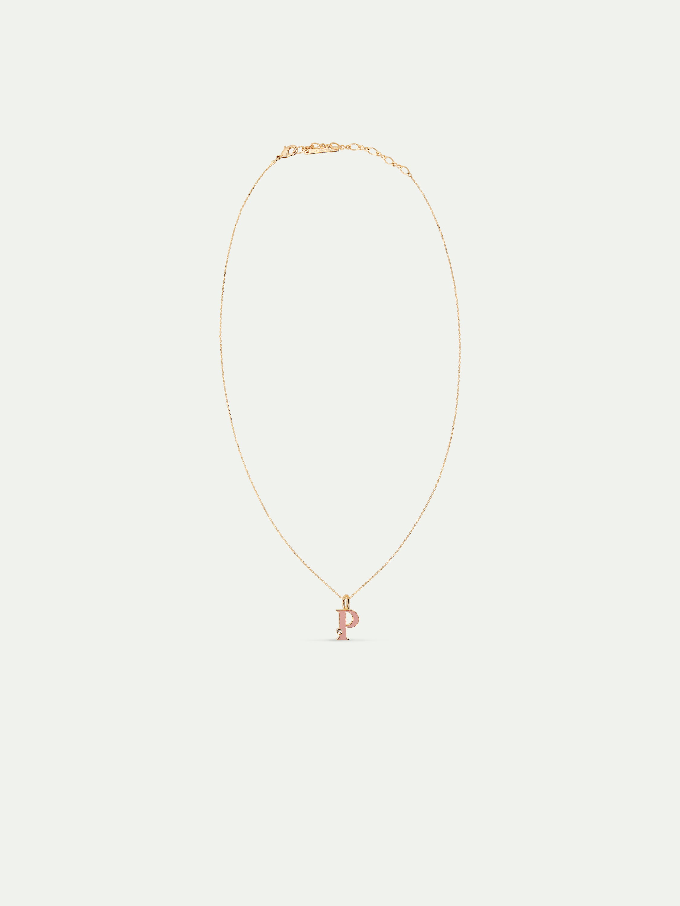 Letter P pendant necklace