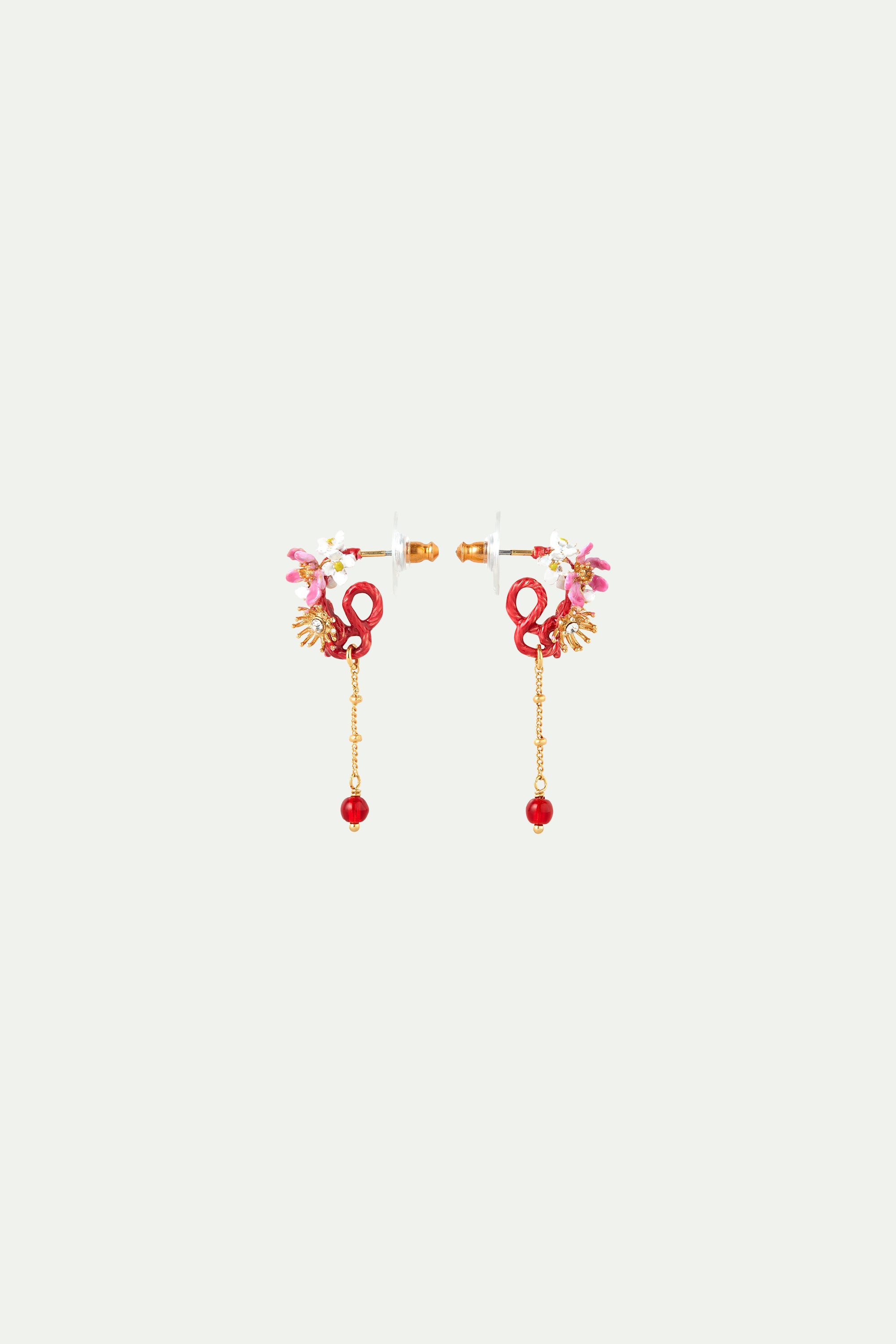 Boucles d'oreilles Tiges Fleurs