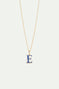 Collier pendentif lettre E