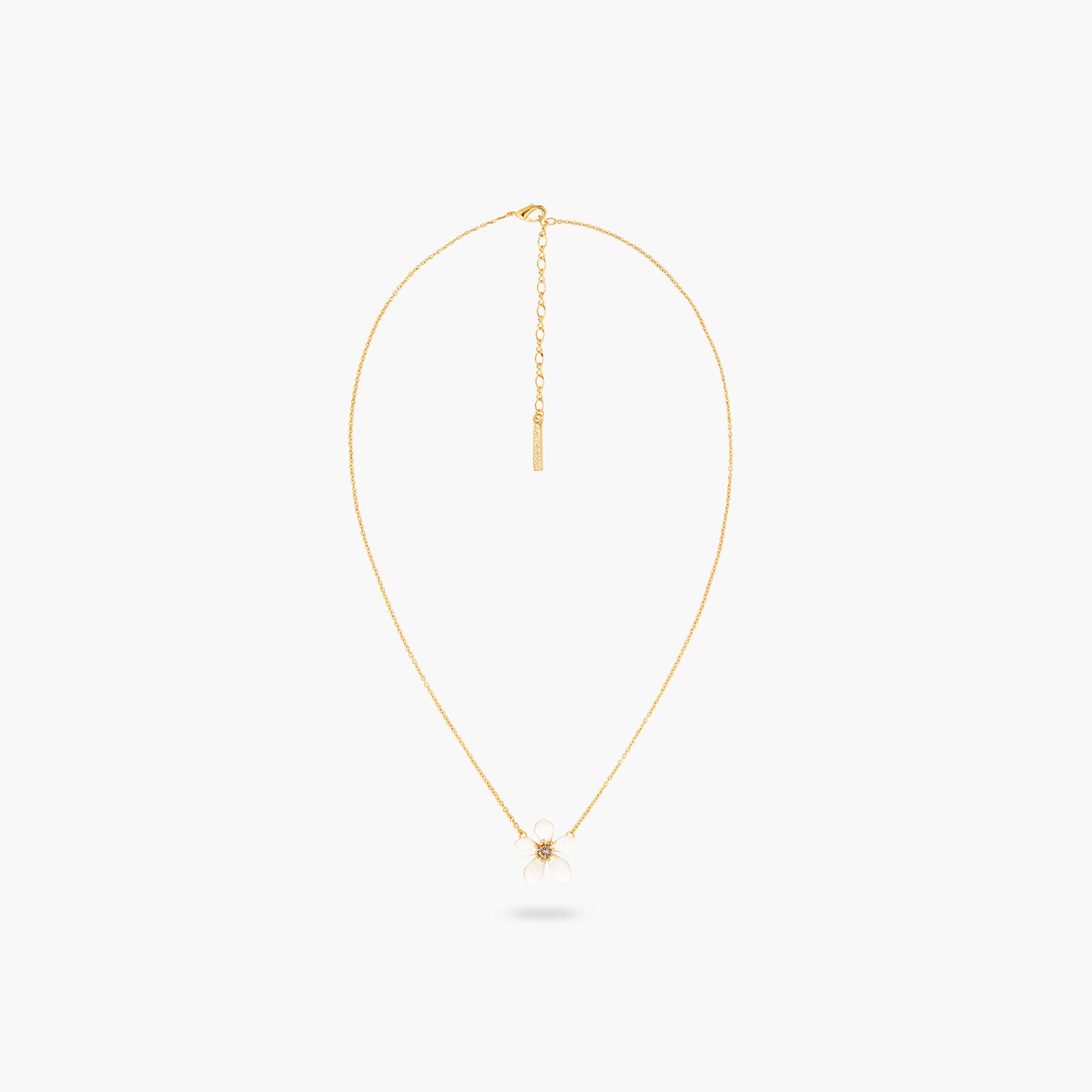 Collier Fin Renoncule Blanche