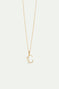 Collier pendentif lettre C