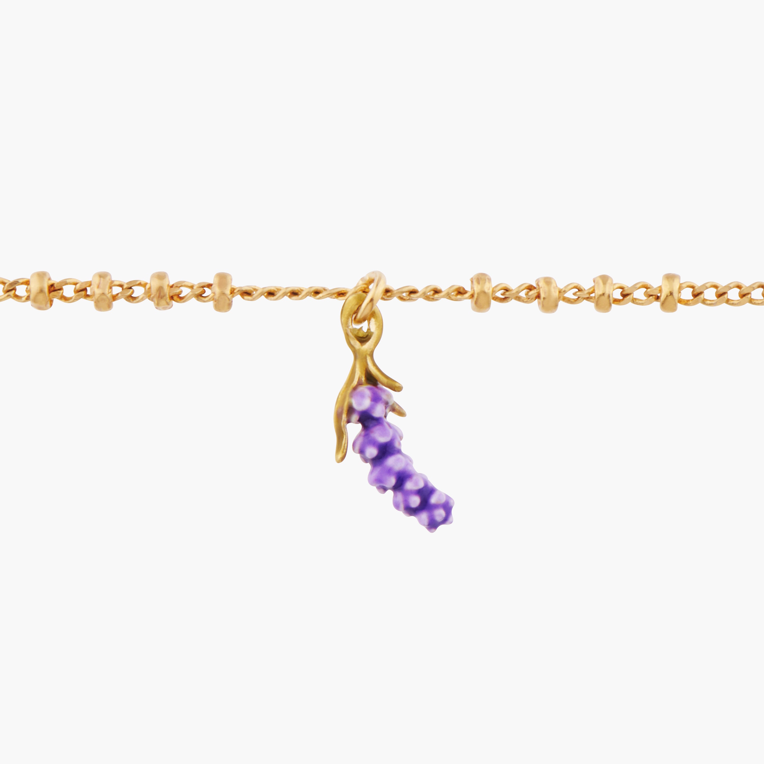 Pulsera con Colgante Lavanda