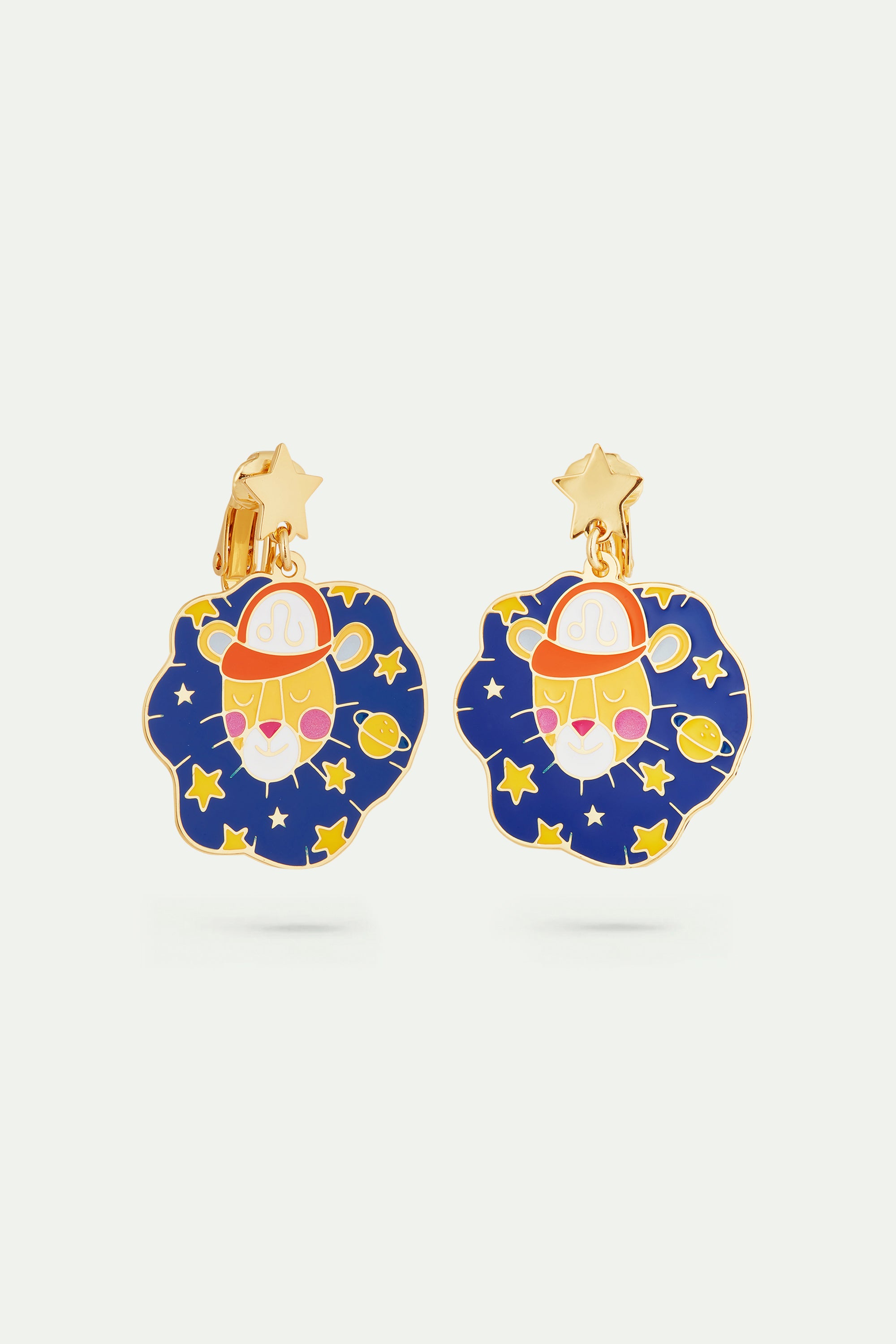 Leo astrological sign earrings