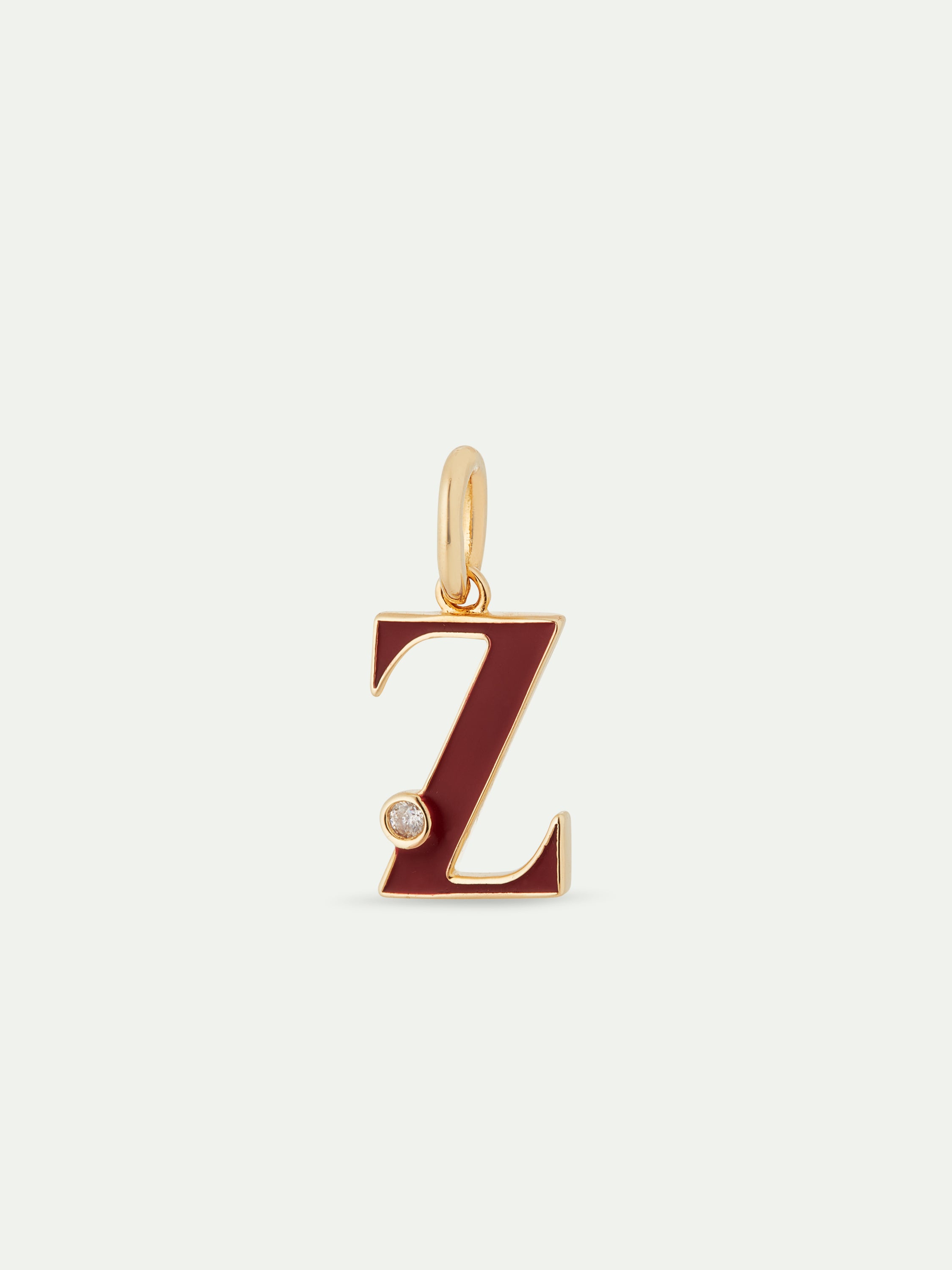 Collier pendentif lettre Z