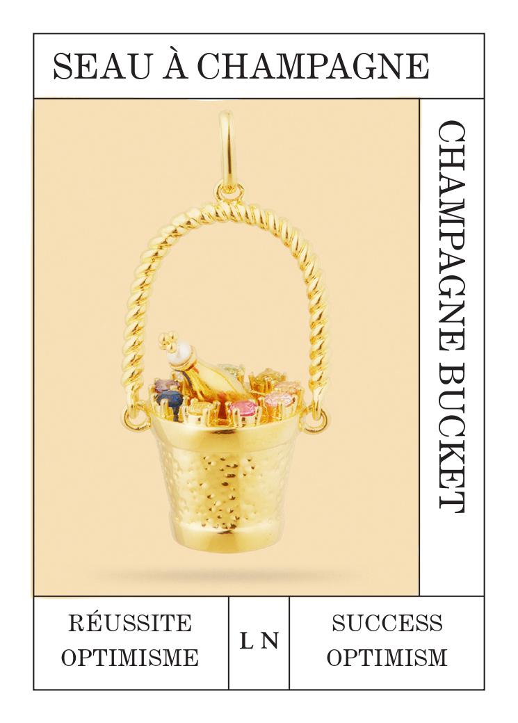 Champagne bucket pendant: Success and Optimism