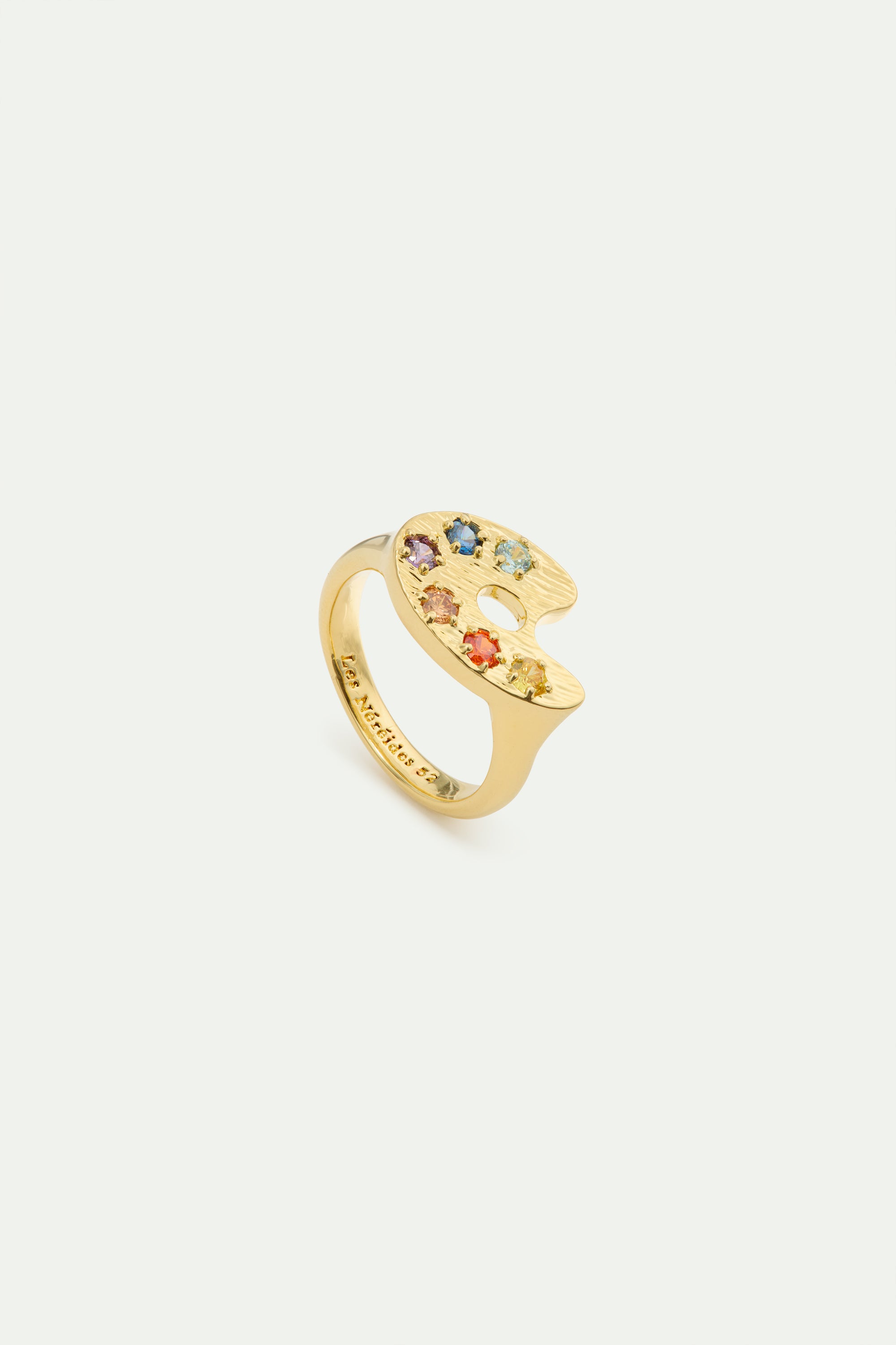 Golden paint palette ring