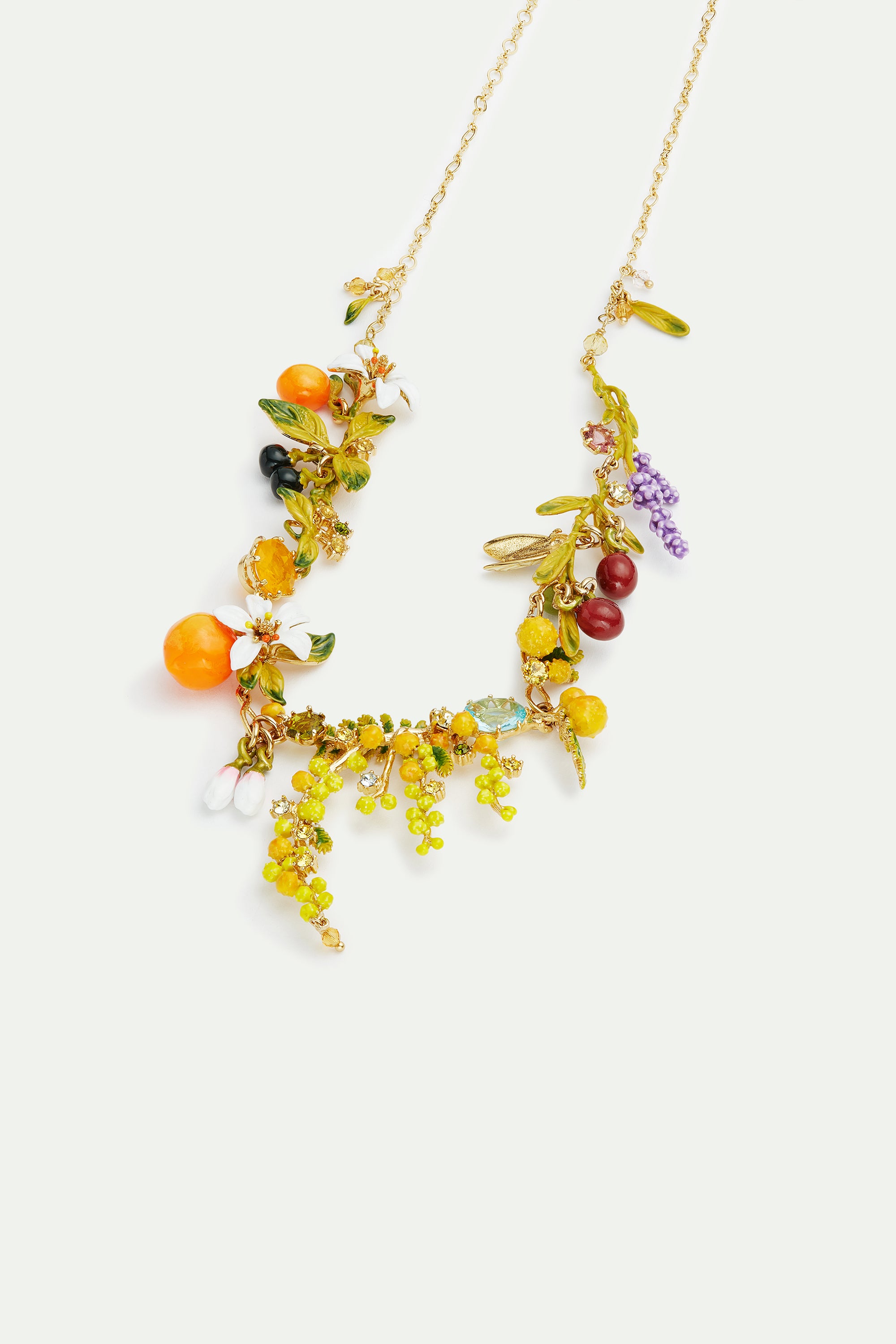 Multi element of the Provence garden collar necklace