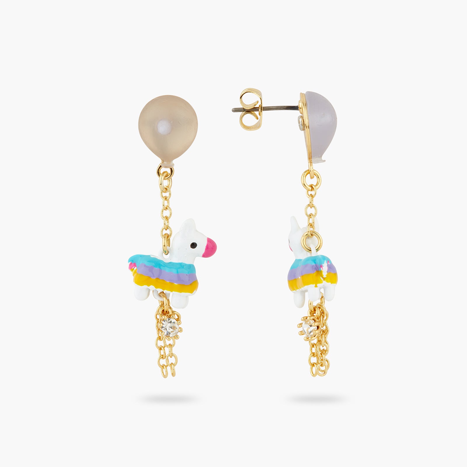 Boucles d'Oreilles Tiges Piñata et Ballon