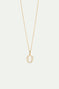 Collier pendentif lettre O