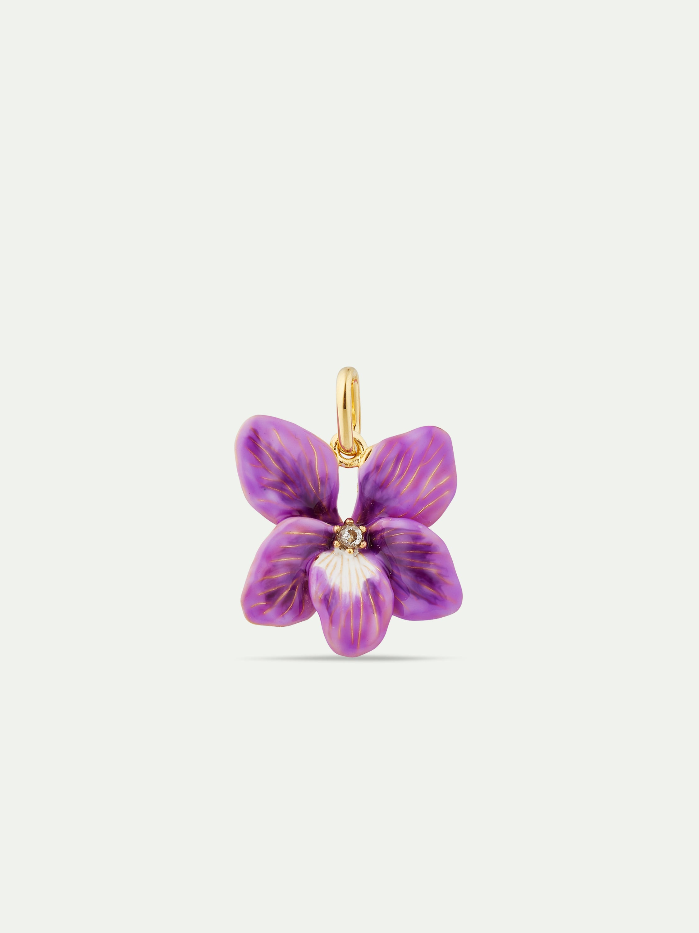 Pendentif fleur de violette