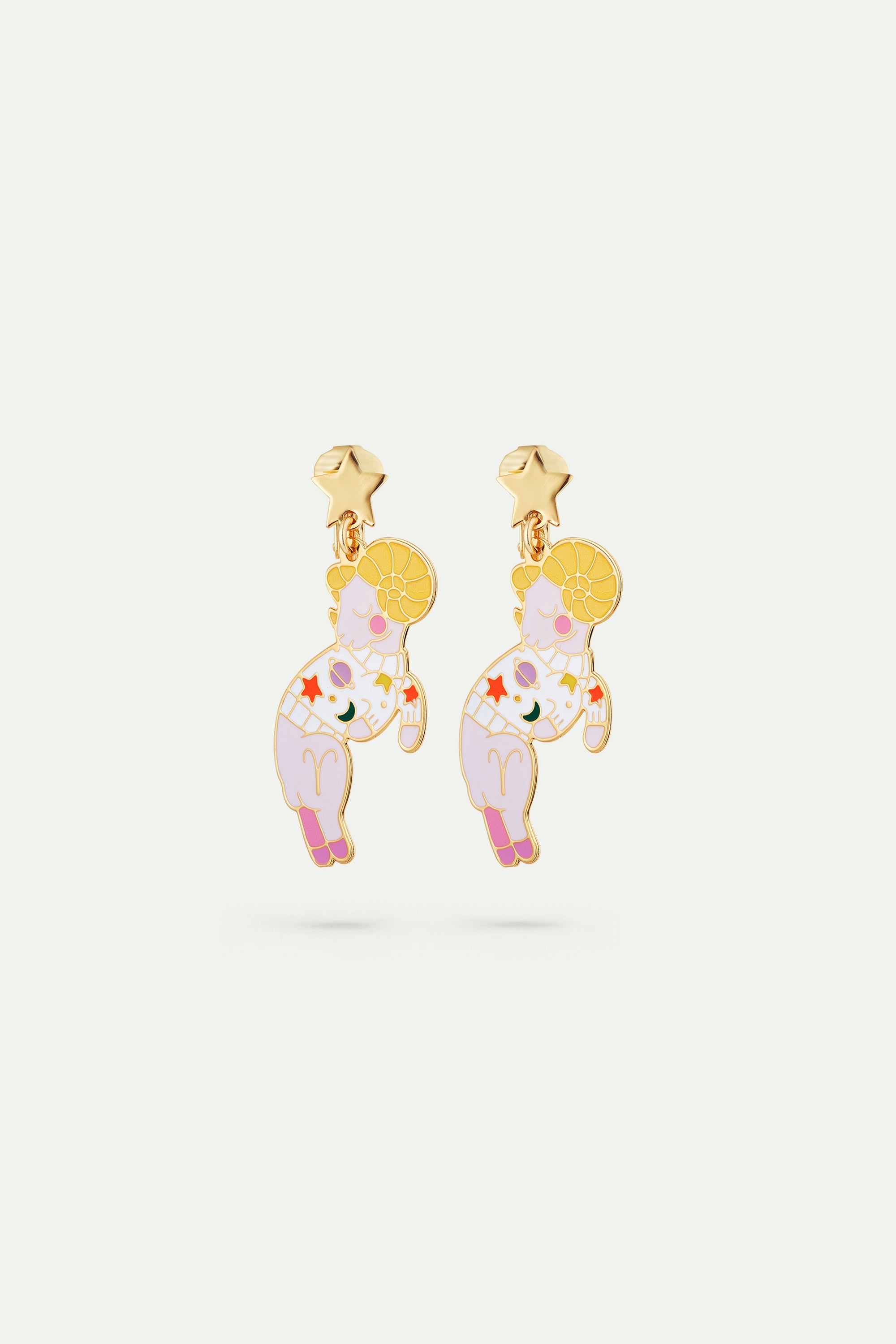 Aries astrological sign earrings