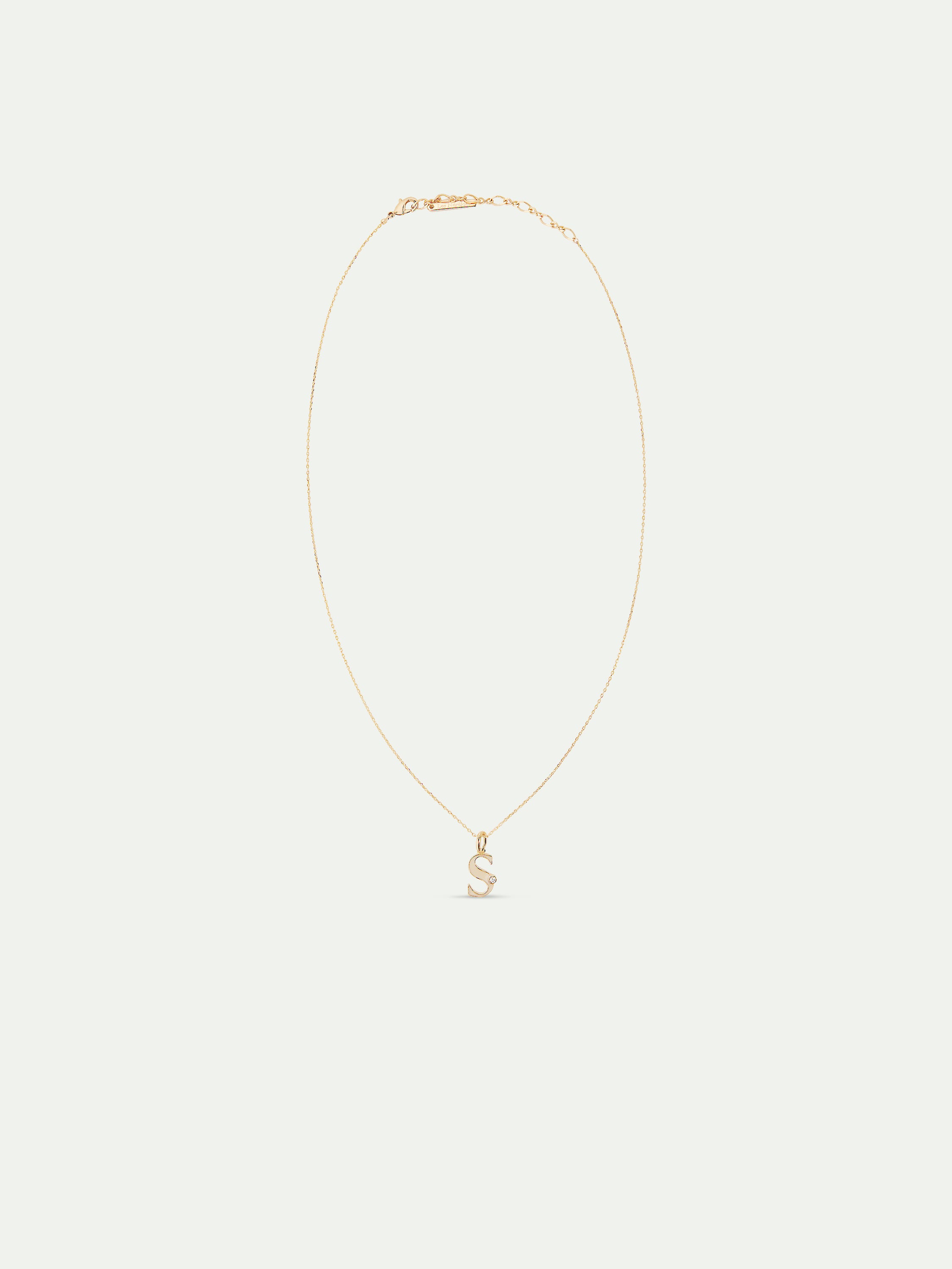 Letter S pendant necklace