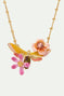 Collier Pendentif Papillon des Vignes et Fleurs