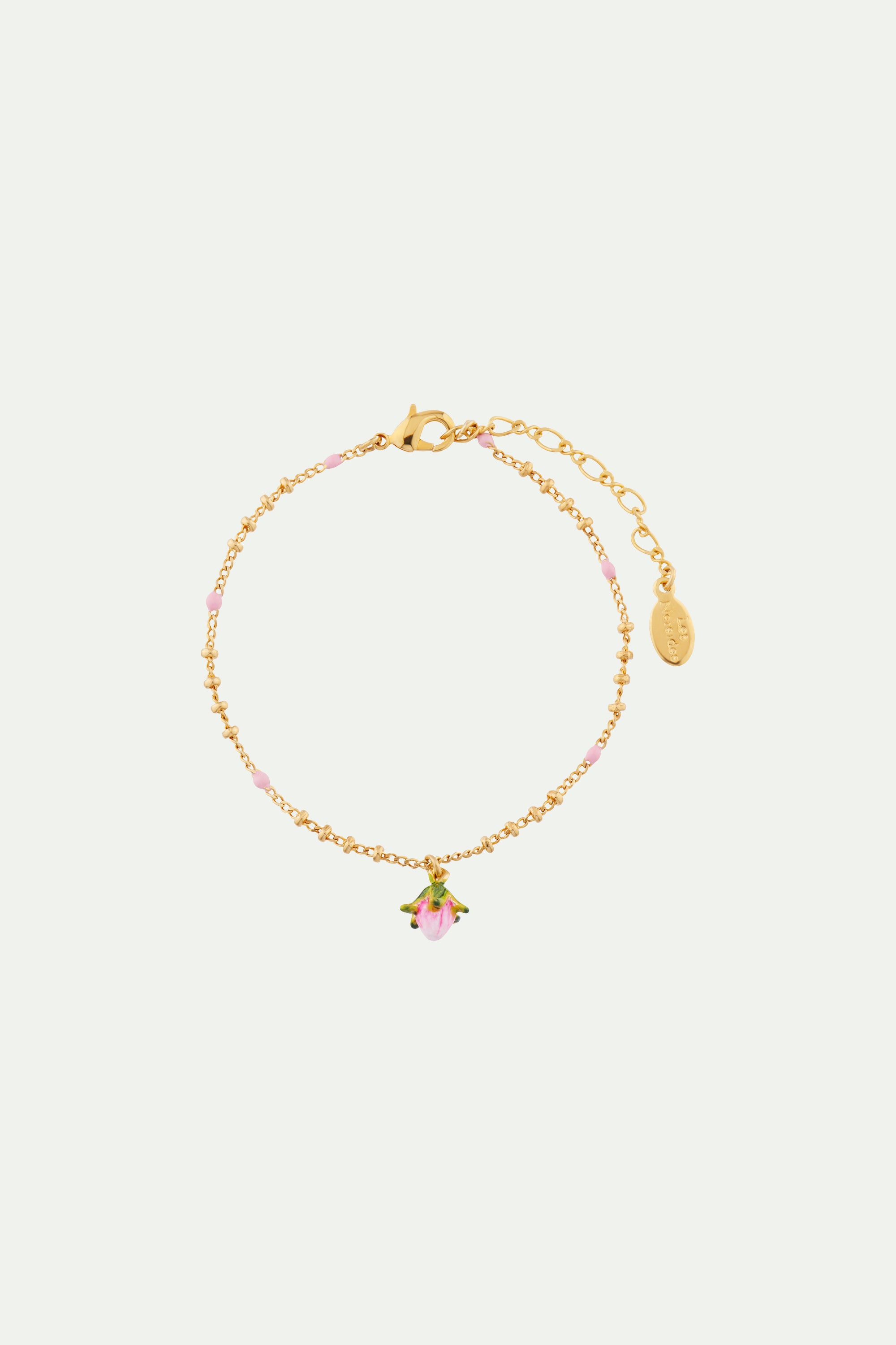 Pulsera con Colgante Capullo de Rosa