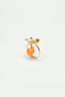 Bague ajustable orange et petites pierres