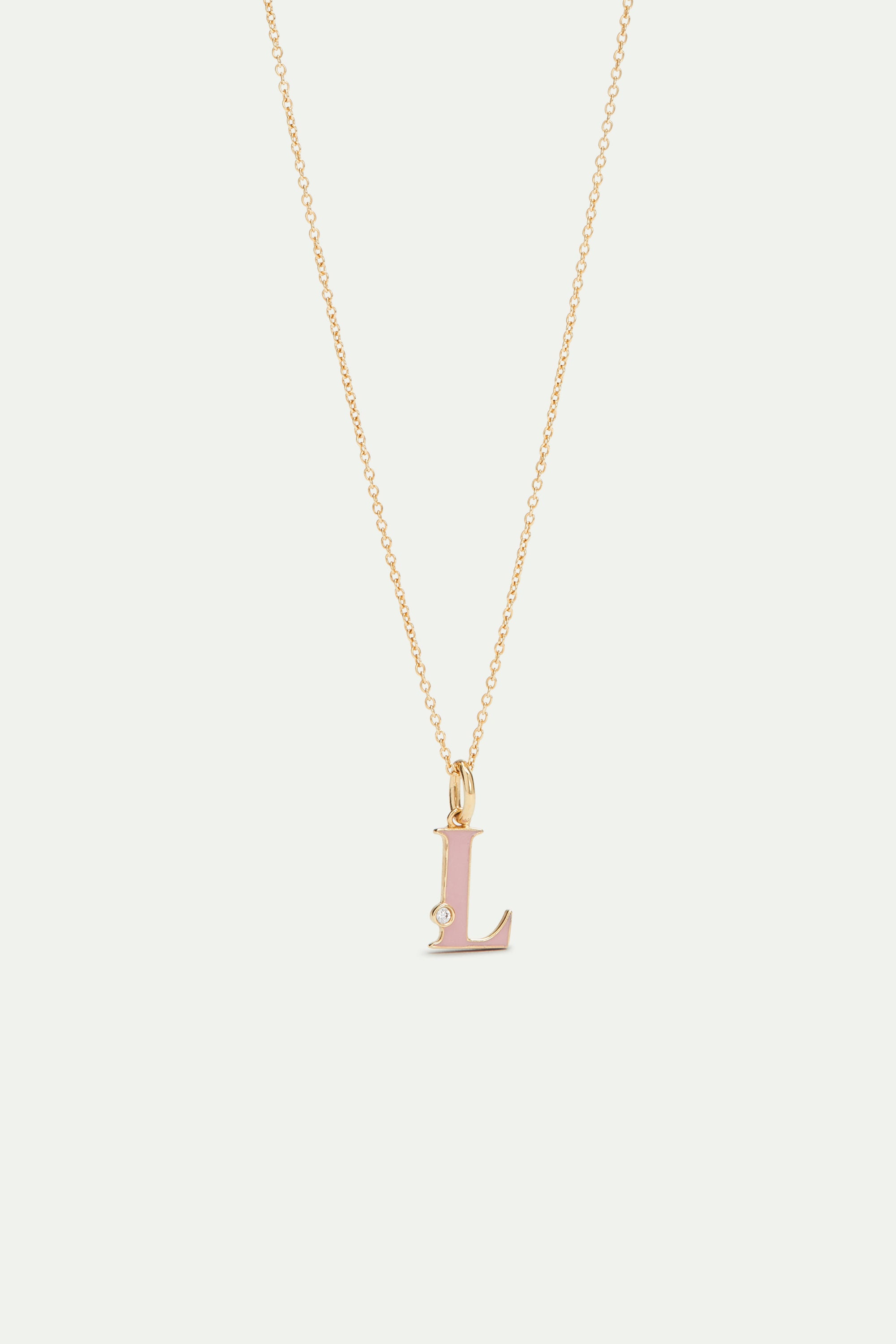 Letter L pendant necklace