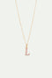 Letter L pendant necklace