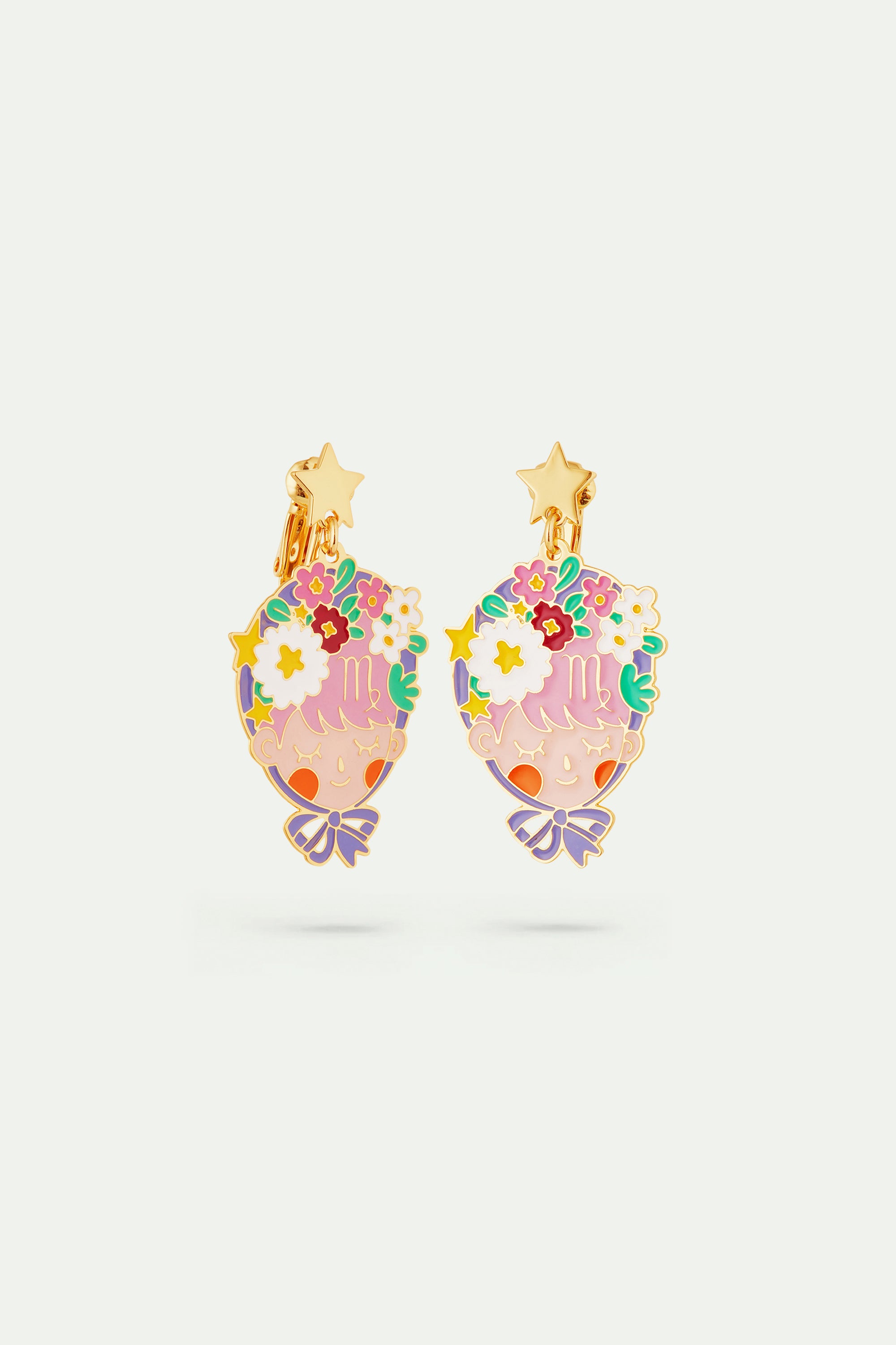 Virgo astrological sign earrings