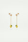 Boucles d'oreilles pendantes Citron et fleurs de citronnier