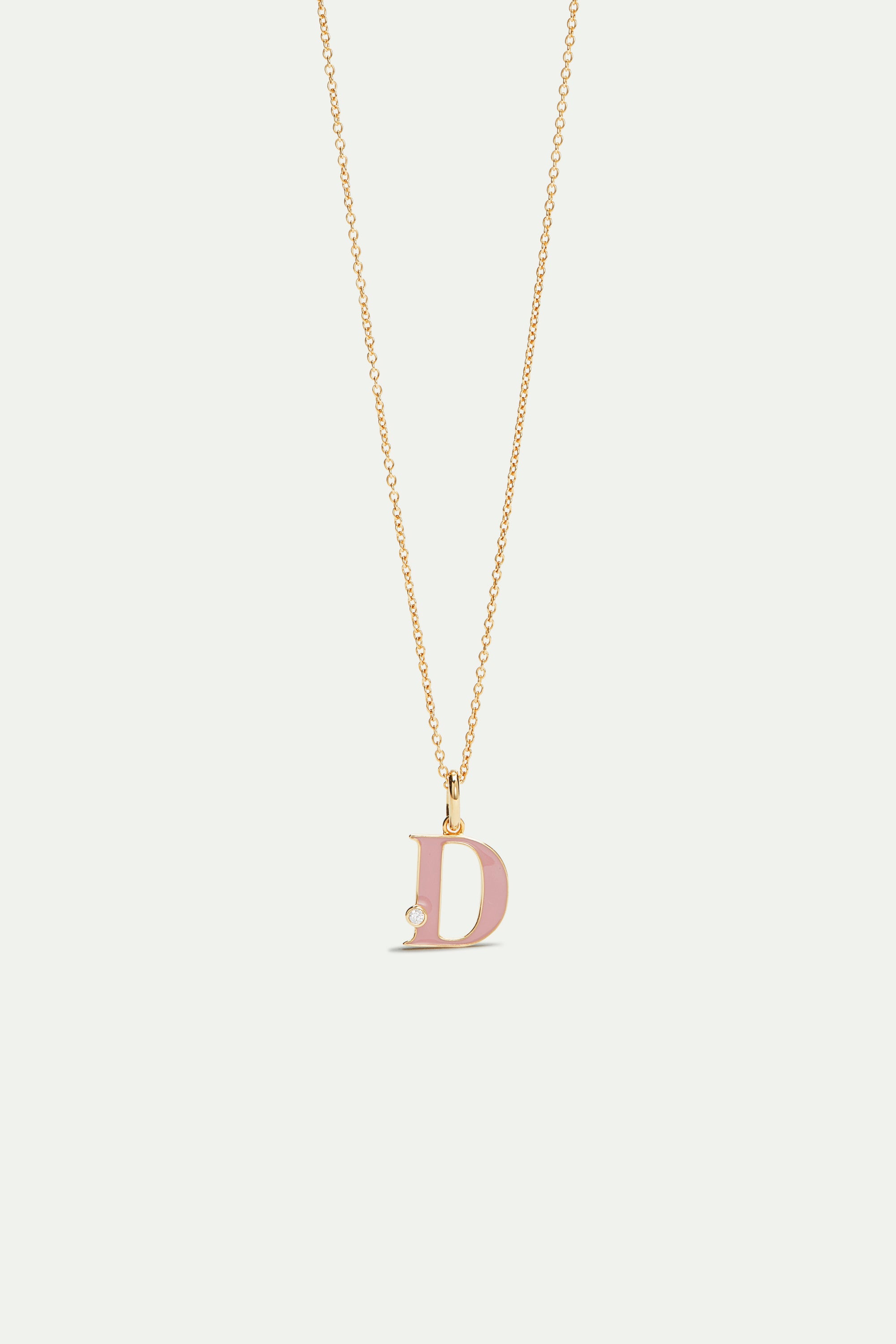 Letter D pendant necklace