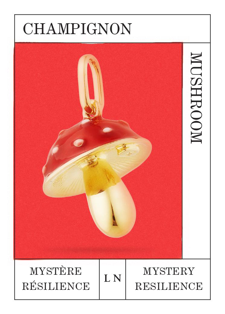 Mushroom pendant: Mystery and Resilience
