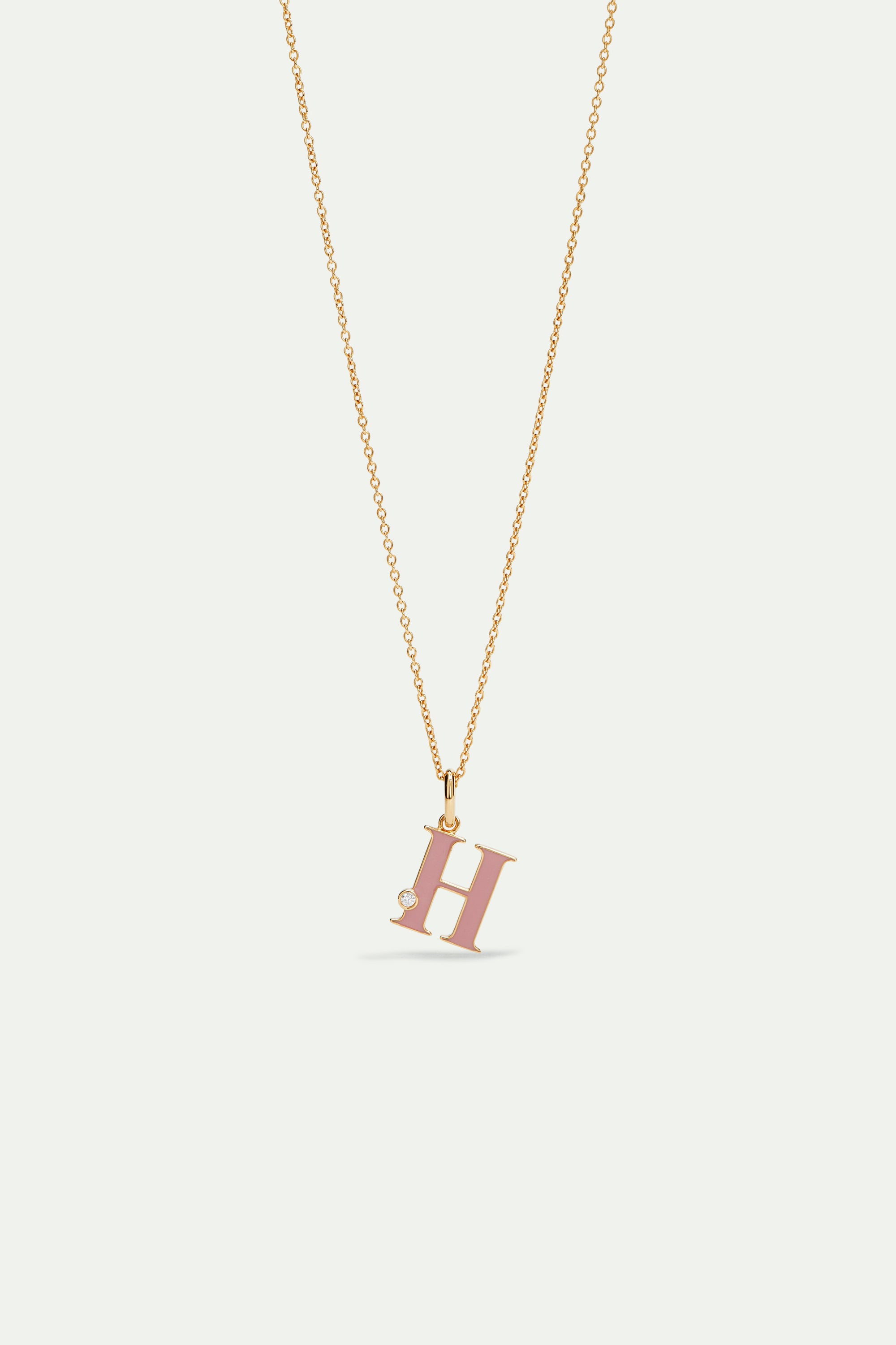 Letter H pendant necklace