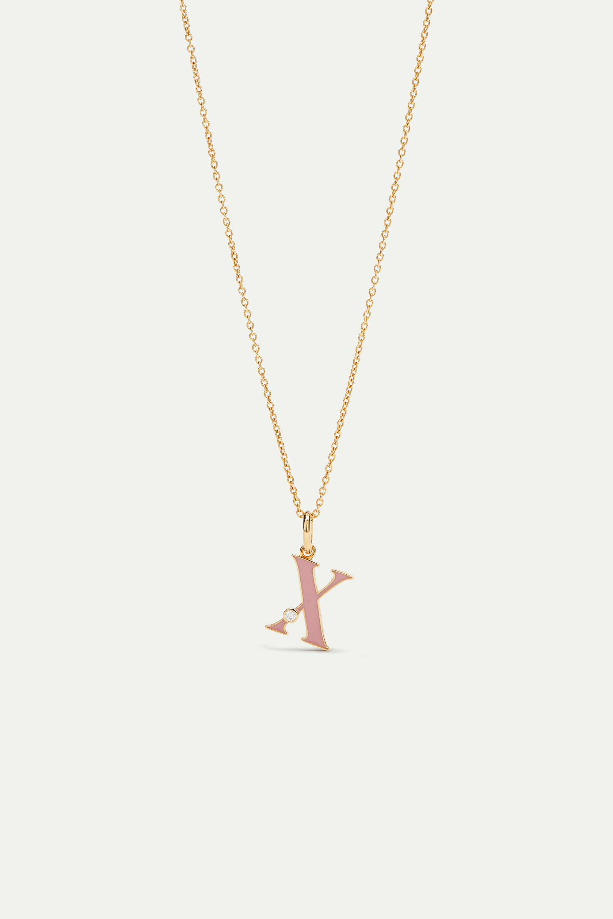 Letter X pendant necklace