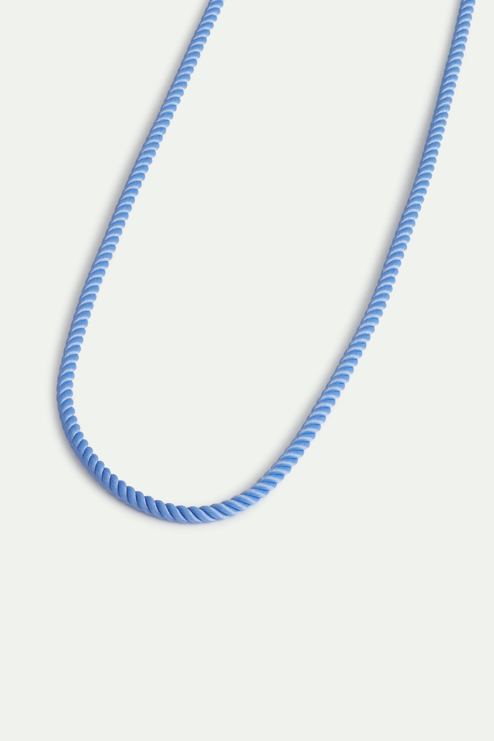 Collier corde bleu