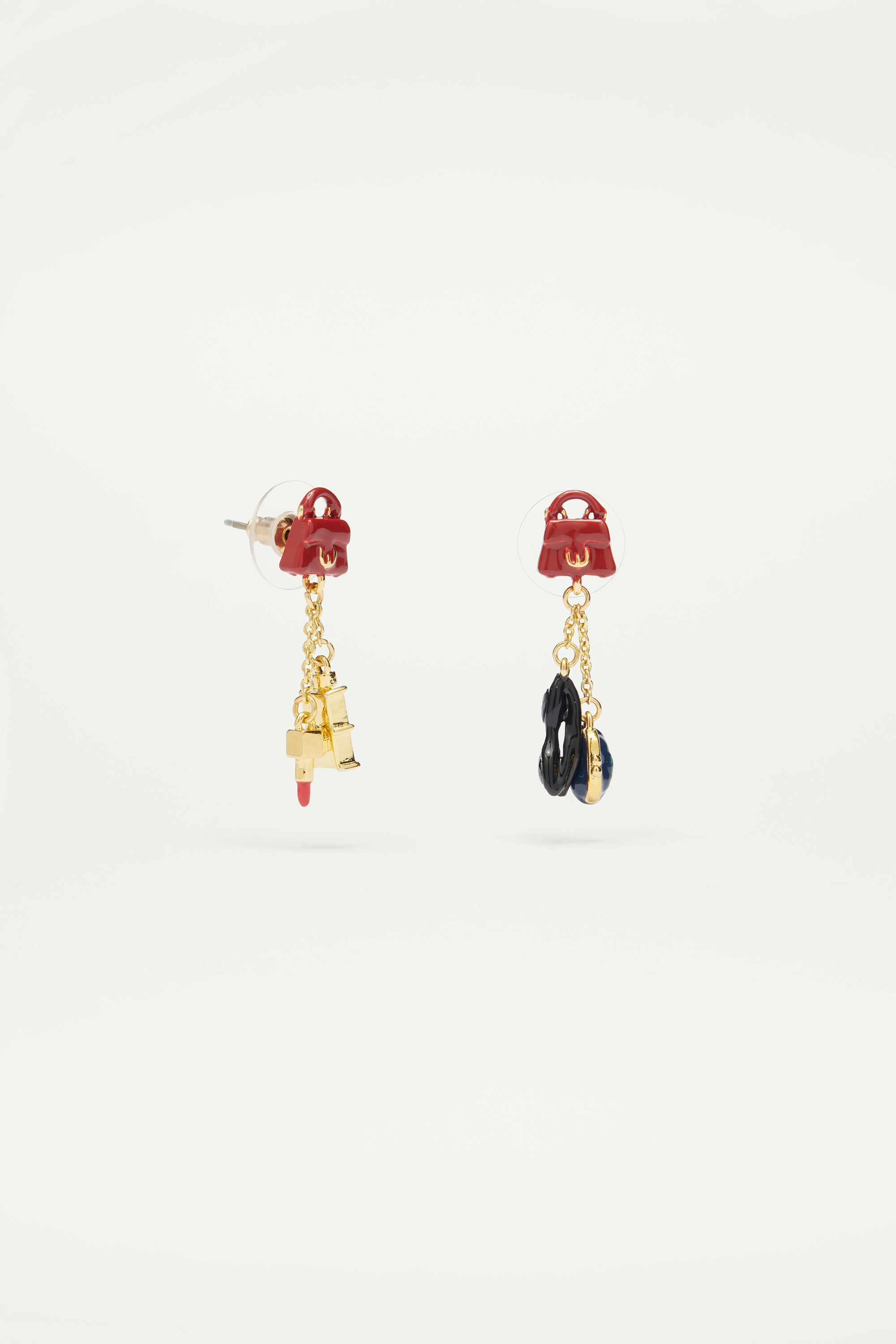 Paris souvenir asymmetrical post earrings