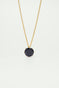 Deep Sparkling Blue Round Stone La Diamantine Long Necklace