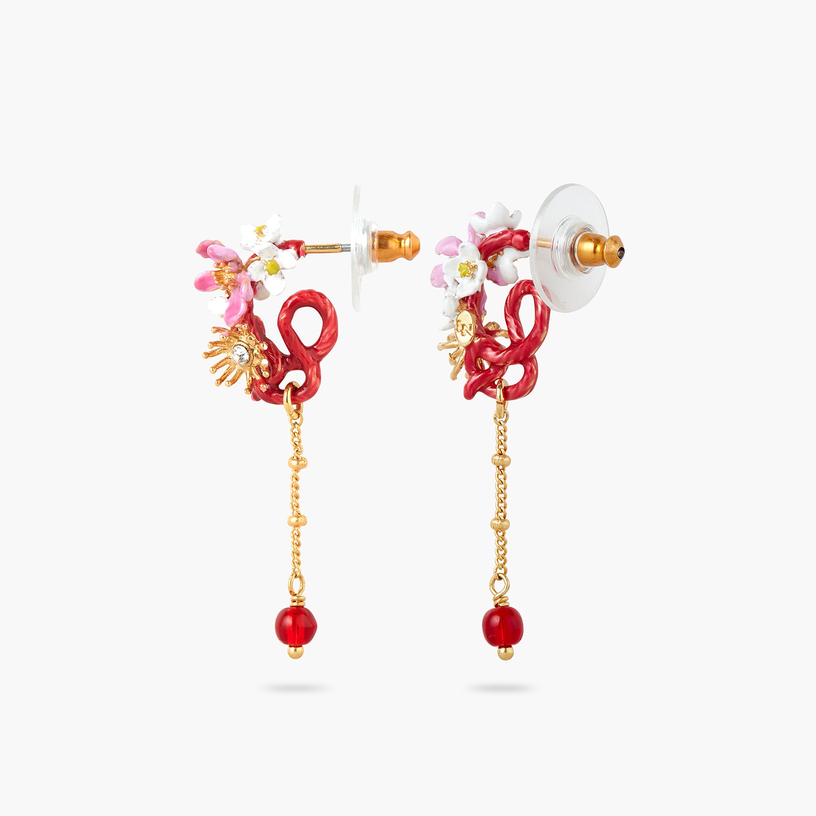 Boucles d'oreilles Tiges Fleurs