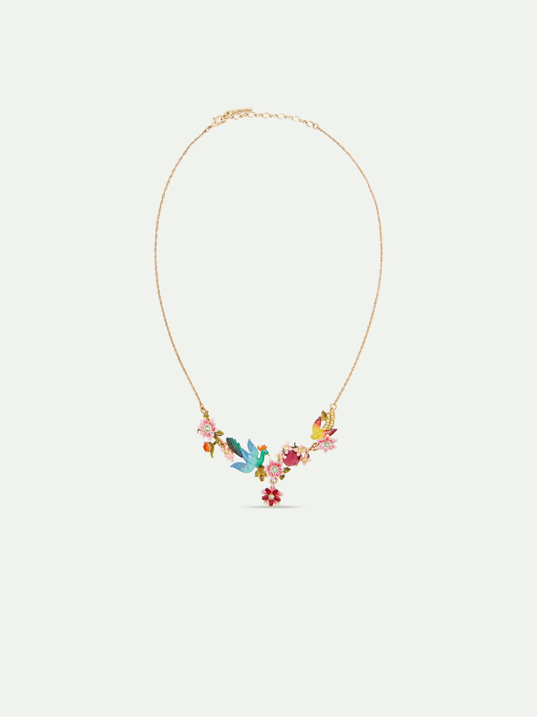 Collier plastron jardin luxuriant