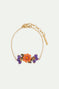 Bracelet fin fleur et perles de verres