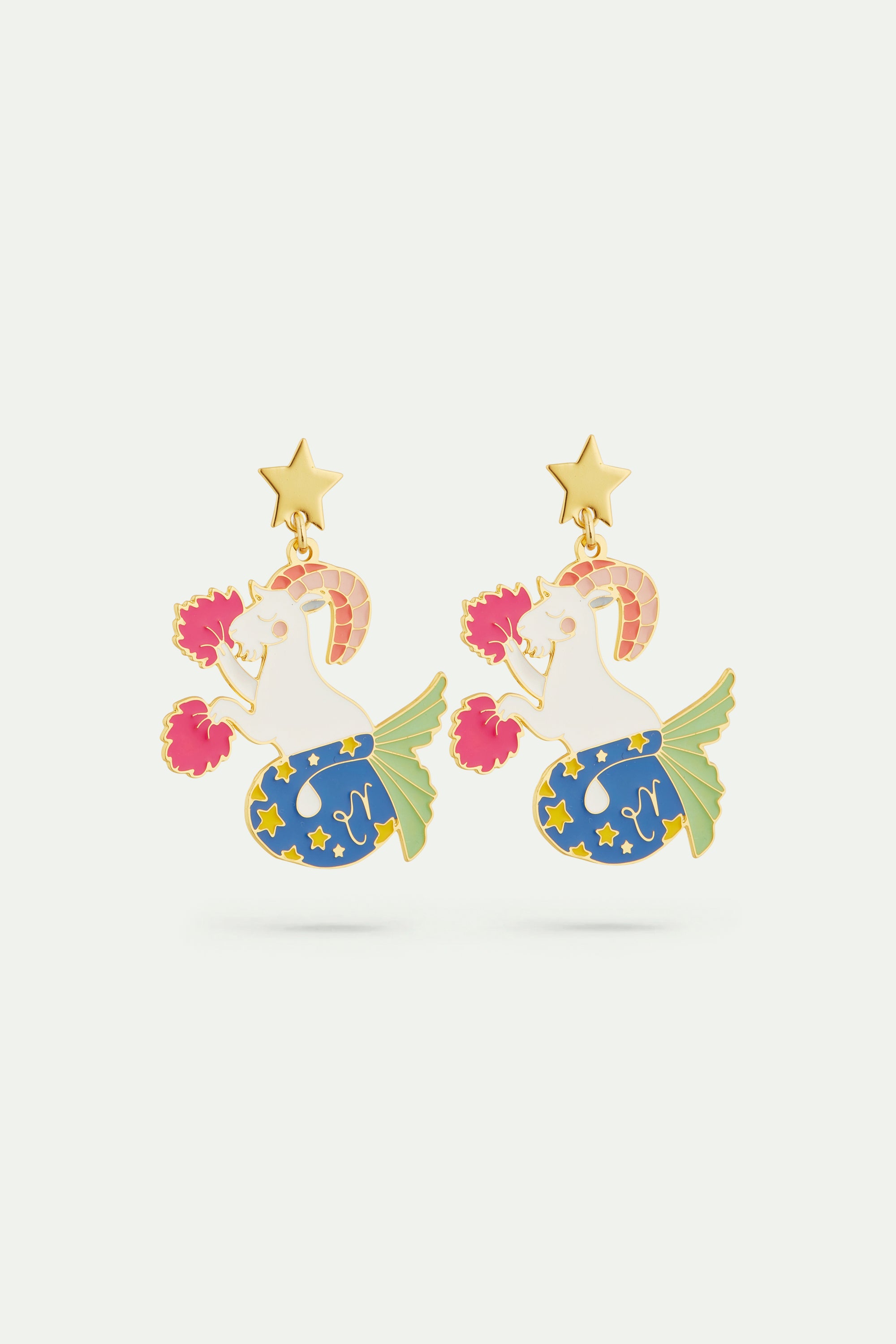 Capricorn astrological sign earrings