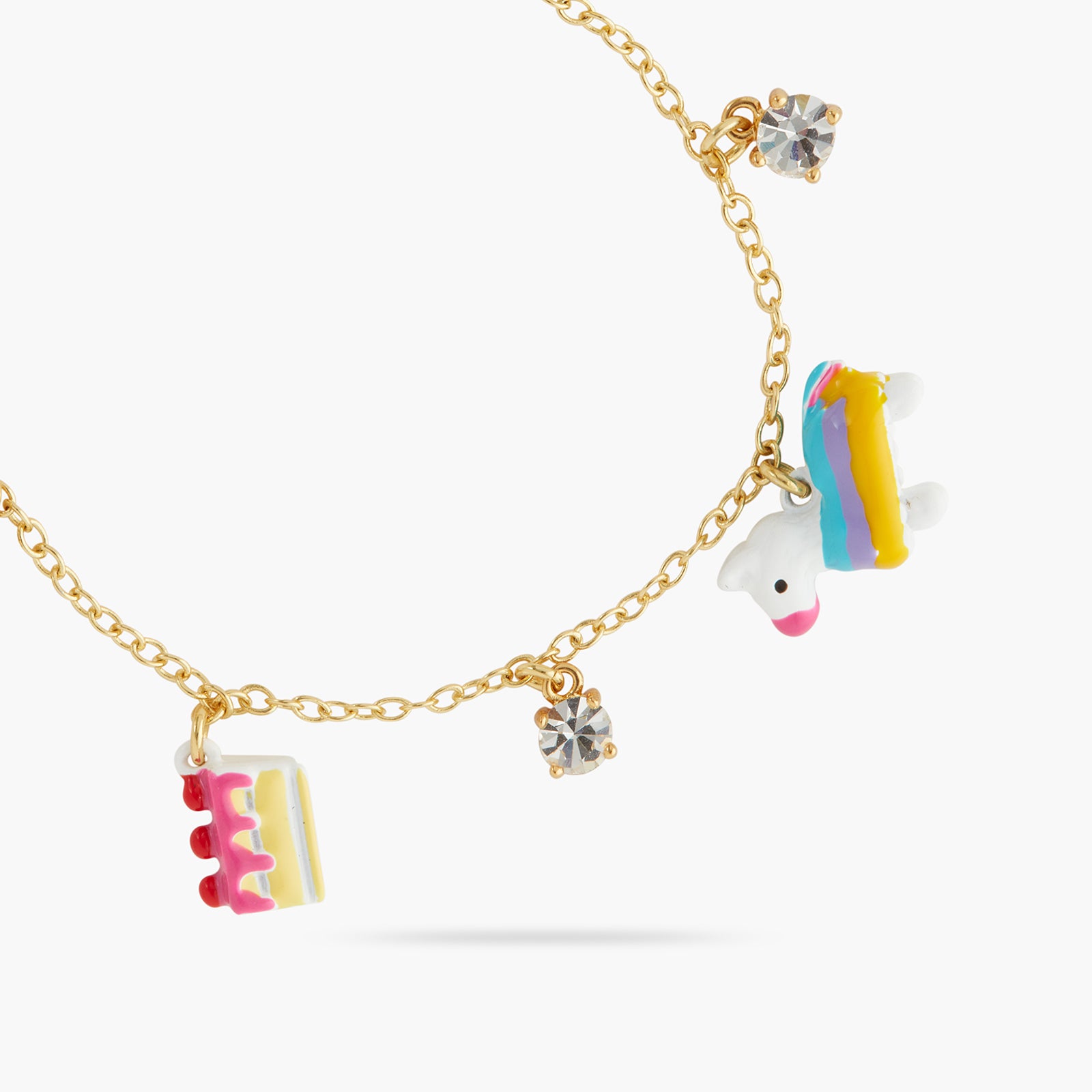 Cake, Piñata and candle charm bracelet